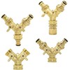 Pipe Fittings Brass 3/4" Threaded Y Irrigation Valve Manifold 5/8"