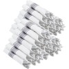 Joyido 100Guests Pre Rolled Silver Plastic Silverware Sets - Heavy