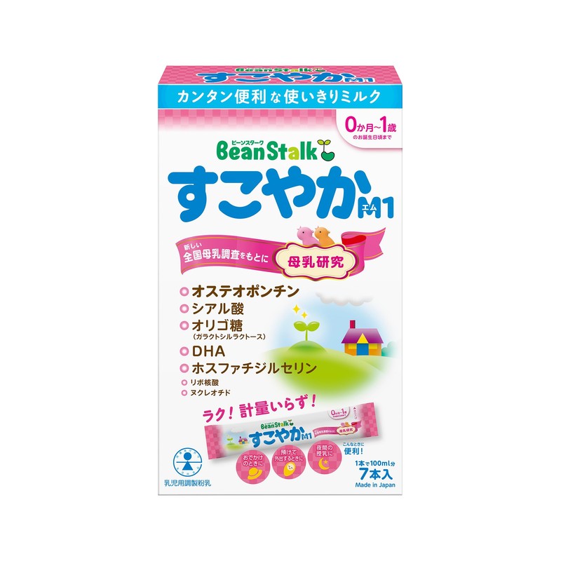 Snow Brand Beanstalk Beanstalk Sukoyaka M1 Sticks 13g x 7
