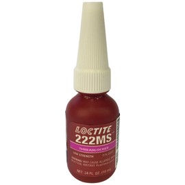 Loctite 222MS Low Strength Thread Locker,22221, Purple, 10 mL Bottle