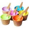 TRIXES Set of 6 Ice Cream Dessert Bowls and Matching