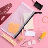12 Pieces Plastic Wallet Zip Document Folder/PVC Waterproof Document Folder