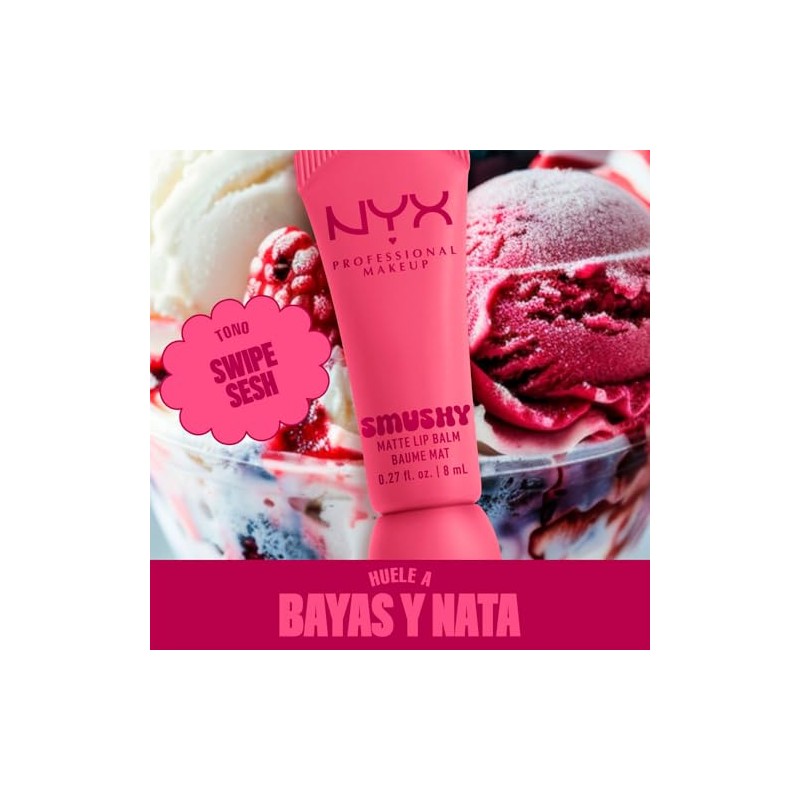 NYX PROFESSIONAL MAKEUP Smushy Matte Lip Balm tono Swipe Sesh