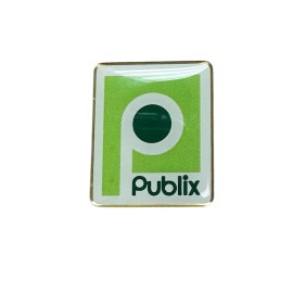 Publix Supermarket RETRO P BRANDMARK LOGO Advertising Lapel Pin NEW