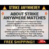 Strike Anywhere Matches - Perfect for Survival Kits, Camping, and
