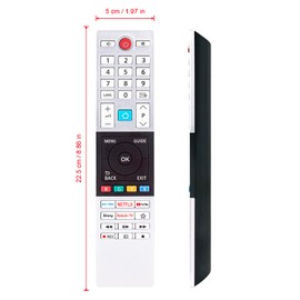 CT-8567 Replacement Remote Control Suitable for Toshiba Smart 4K UHD HDR LED TV 43UK3C63DB 50UK3C63DB 50UK4D63DB 55UK3C63DB 65UK4D63DB 50UV2363DB 32LV3E63DAZ 32LV3E63DAZ 3DG 43 4UV2363DG 50UV2363DG