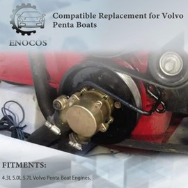Enocos 21212799 Crankshaft Mounted Sea Pump Compatible with Volvo Penta 4.3 5.7 V8 V6 Replace# 3812519 Sea Water Pump