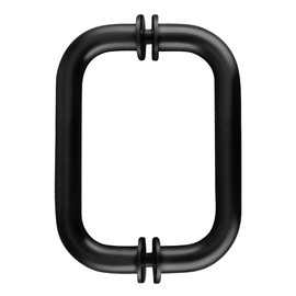 CRL 6" Oil Rubbed Bronze (BM Series) Tubular Back-to-Back Pull Handle with Metal Washers