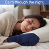 2 Pairs Cotton Eczema Gloves Sleeping,L,Deep Blue,Closed-top