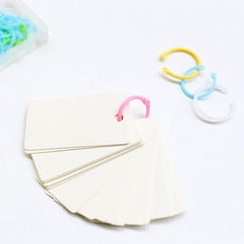 30Pcs Random Color Loose Leaf Binder Rings, Office Book Rings Candy Color Plastic Binder Rings Key Rings Book Rings for School, Home, Office, Scrapbook, Keychain Random Color 15 mm/0.59 inch