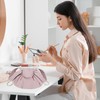 HTTDSLF Makeup Bag, Drawstring Makeup Bag, Cosmetic Bag Flat Lay