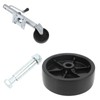 6-Inch Replacement Boat Trailer Jack Wheel, Heavy Duty Swivel Mount,