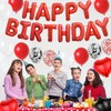 Happy Birthday Balloons Birthday Decoration (Red)