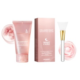LISAELIXIR Collagen Peel Off Mask, Hydrating Jelly Face Mask with Hyaluronic Acid, Night Firming Mask for All Skin Types, Deep Moisturizing and Exfoliating Facial Treatment