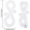 KAHEIGN 216Pcs Gutter Hangers, 3.5cm S Plastic Gutter Clips Weatherproof