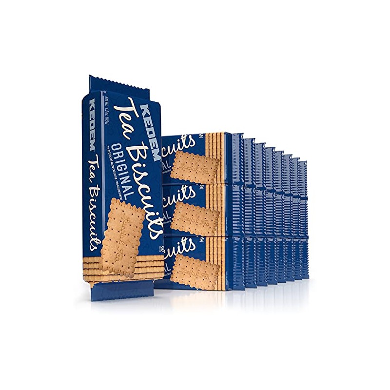 Kedem Tea Biscuits, Plain, 4.2-Ounce Packages (Pack of 24)