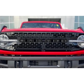 Ford OEM Bronco 2021-2024 TufSkinz Matte Black Grille Emblem Lettering VN2DZ9942528AE
