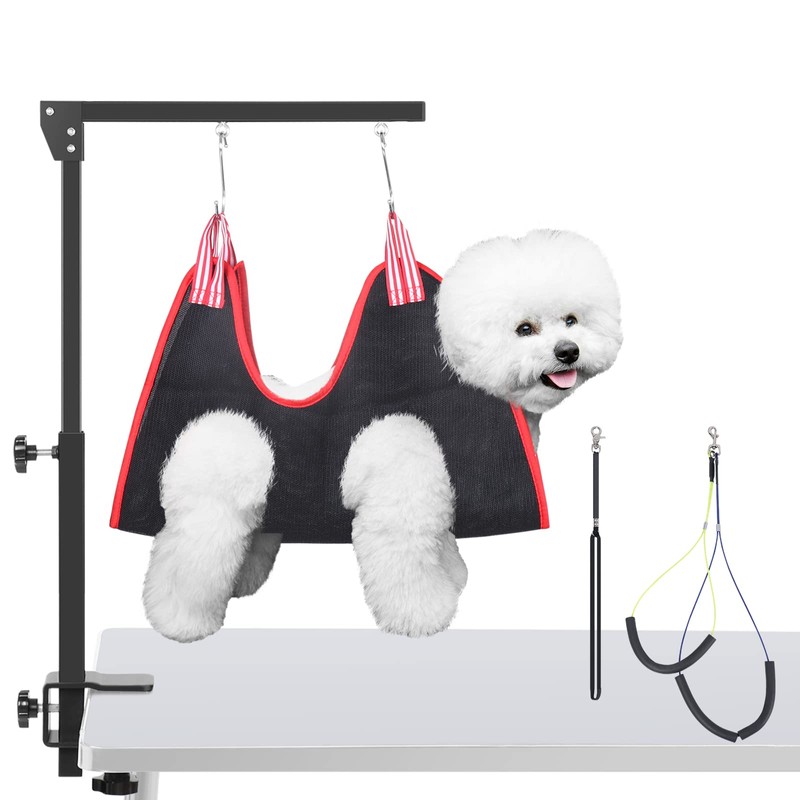 HIDOG Dog Grooming Arm with Clamp, Adjustable Dog Grooming Table