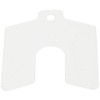 PVC (Polyvinyl Chloride) Slotted Shim, Matte, 0.0075" Thickness, 2" Width,
