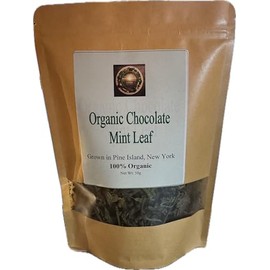 Generic Organic Chocolate Mint Leaf Tea | 50g | Grown in Pine Island, NY. Handpicked.