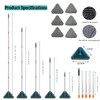 Wall Cleaner Mop with Long Handle 360° Wall Mop Triangle