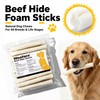 Woofora Rawhide Twist Sticks Dog Treats, Long Lasting Chew Sticks