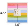 C.R. Gibson Mini Notepads, Squared Stripe - 4 Pack Set,