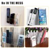 Remote Control Holder, Acrylic Wall Mounted Remote Control Holder Organizer