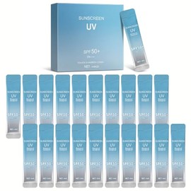 20 Mini Protectores Solares Con Ácido Hialurónico, Spf 50 Pa, Tamaño Viaje(4 Ml Cada Uno) Ligeros, No Grasos E Hidratantes, Resistentes Al Agua,...   
