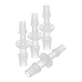 Rebower 4 Pack Plastic Hose Barb to Adapter, 3/16" Barb x 1/4" for Home Gardening, Water Treatment, Hose Quick Connect Fittings