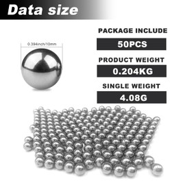 10mm Ball Bearing Solid Steel Bearing Balls Precision Balls - 50 Pieces