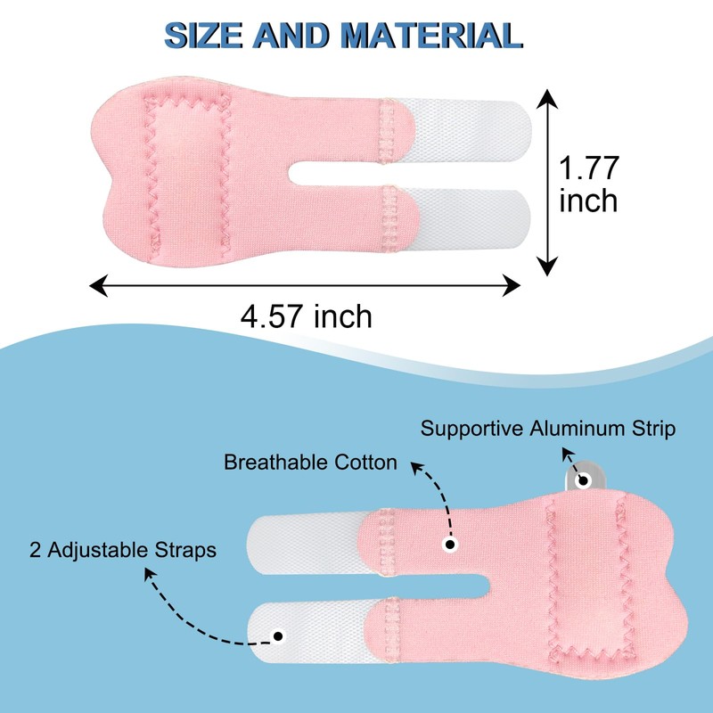 Nilailafi 5Pcs Thumb Splints, Trigger Finger Splint, Finger Brace for