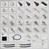 PLAYOCCAR Fuel Injector Cleaner Kit,Fuel System Non-Dismantling Cleaning Kit,1500ML 150PSI