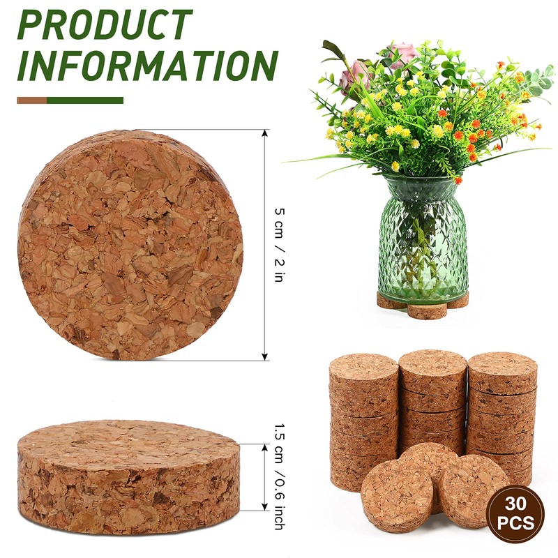 Yalikop 30 Pieces Invisible Plant Pot Feet Risers with Non
