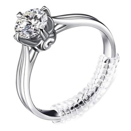 Anpro - Ajustador de Anillos, Paquete de 15 Piezas Ajustador de Tamaño de Anillo, 4 Tamaños Que Se Adaptan A Casi Cualquier Anillo，Conveniente y Versá