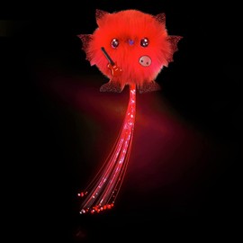 WOW! PODS CHIBIES Boom Box - Roxie | Cute Fluffy Party Pets That Flash to The Beat of Music | Interactive Animal Soft Toy Characters