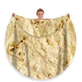 moonysweet Tortilla Blanket for Adult and Kids Double Sided Novelty Food Blanket Adult Size Funny Realistic Throw Blanket Fuzzy Fleece Blanket Flannel Teenage Boys Girls 80 inches