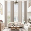 mstexa Beige 144 Inch Blackout Curtains for High Ceiling Living