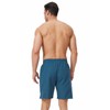 Ougelebo Swimming Trunks Long with Zip Pocket Swimming Shorts Quick