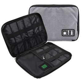 VFM - Travel Case Organiser Phones Tablets Passport, Accessories Case Holder Travel Case Organiser Passport, Business Cards, Boarding Passes Money, Cards, Passports, Smart Phones Documents - Grey