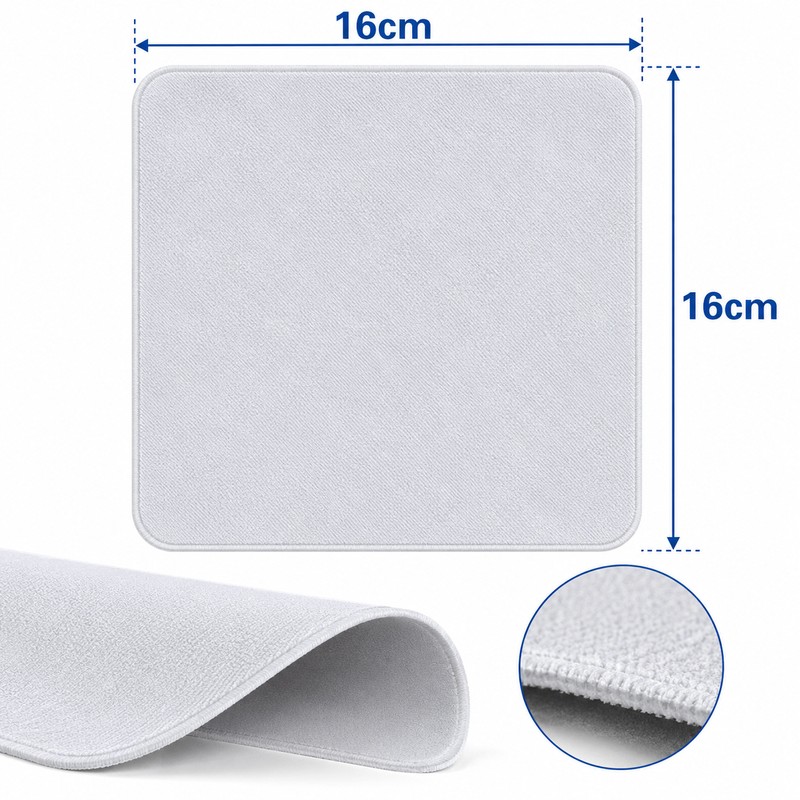 Microfiber Polishing Cloth for Screens & Eyeglasses – Reusable Double-Layer