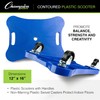 Champion Sports - CHSPGH1216 Plastic Scooter Board with Contoured Handles,