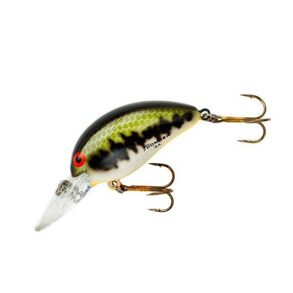 Bomber Lures Model A Crankbait Fishing Lure, Freshwater Fishing Gear and Accessories, 1 7/8", 1/5 oz, Baby Bass Orange Belly