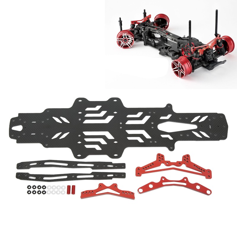 RC Drift Racing Chassis Carbon Fiber Aluminum Alloy RC Car