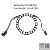 DIYmall 2PCS 24 RGB LED Ring 24 X WS2812 5050