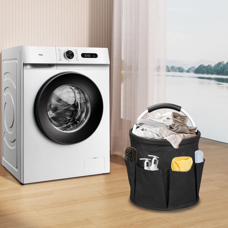 TeJoyce 17L Foldable Cleaning Caddy with Handle, Cleaning Bucket Organizer,