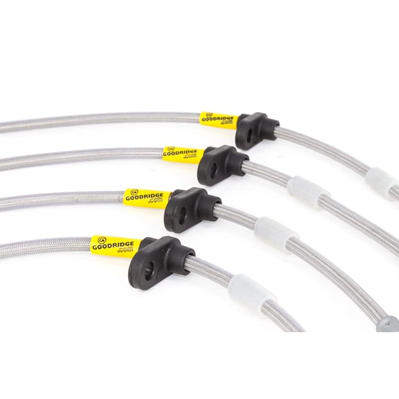 Goodridge 200-04 Braided Fuel Hose, Stainless Steel