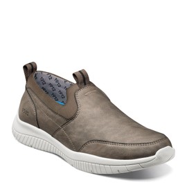 Nunn Bush Men's KORE City Pass Moccasin Toe Slip-On Athletic Style Casual Lightweight Loafer, Charcoal, 12 Wide