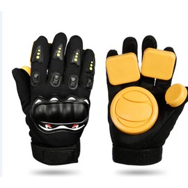 TaktZeit Longboard Gloves 1 Pair Downhill with Slider Pucks Skateboard Gloves for Freestyle Downhill Slide Drift Longboarding Gloves