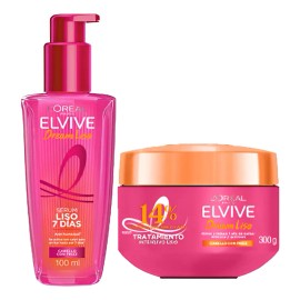 Elvive L'oréal Serum Dream Liso+mascarilla Keratina Antifriz